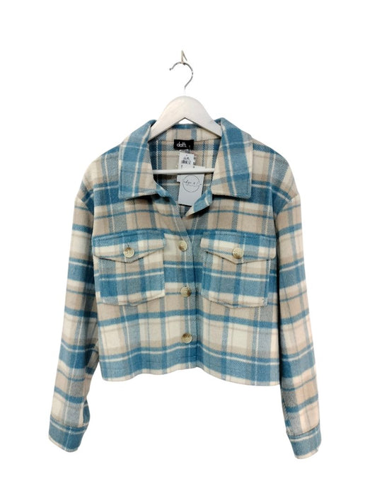 Dotti | Blue Plaid Jacket | Size 10