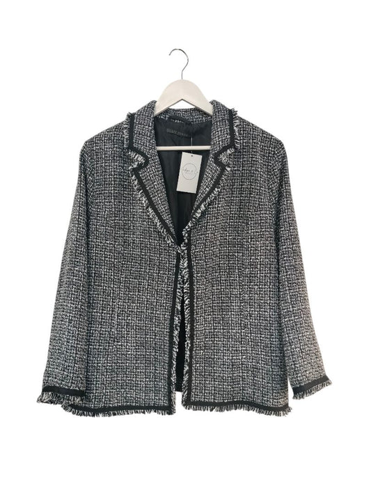 Liz Jordan | Black and White Blazer | Size approx 16