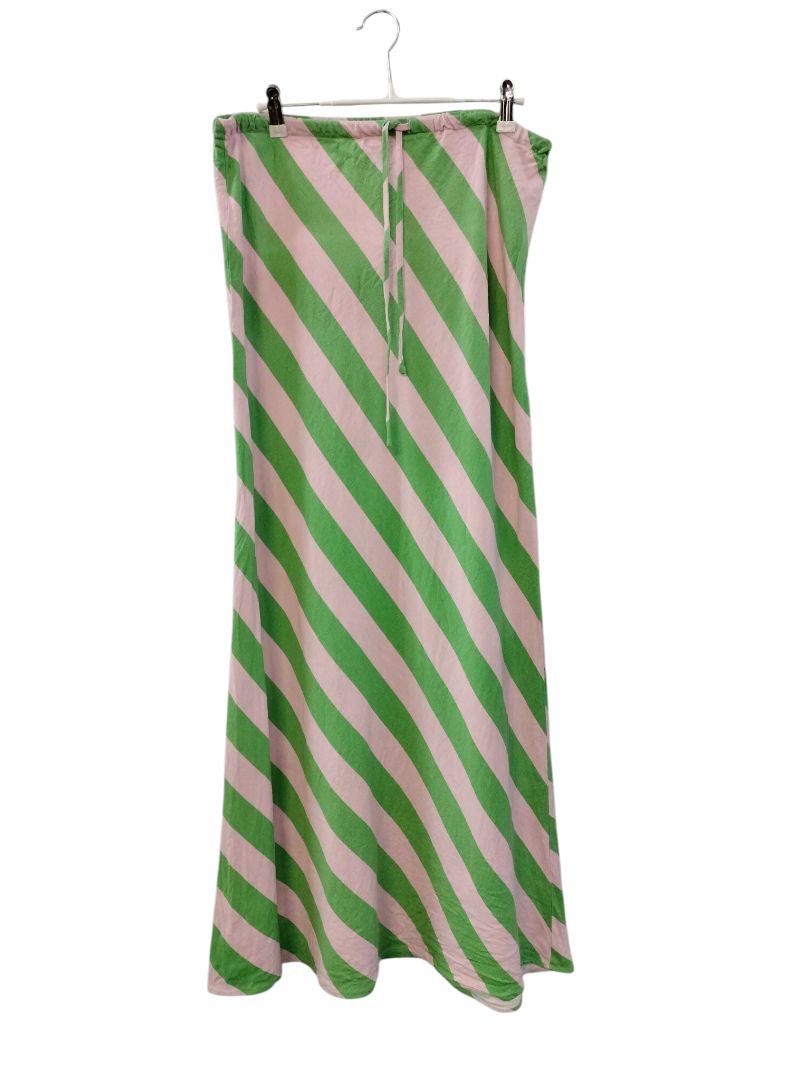 Betty Basics | Pink/Green Stripe Skirt | Size 14