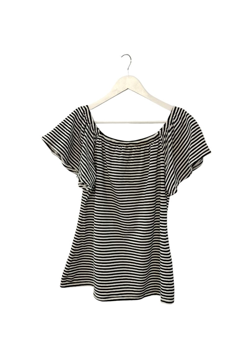 Amaya | Black/White Stripe Dress | Size 14