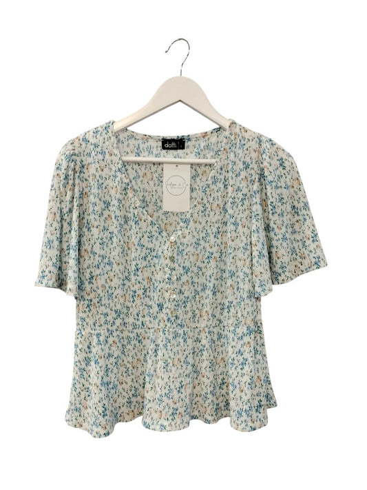 Dotti | White with floral Top | Size S