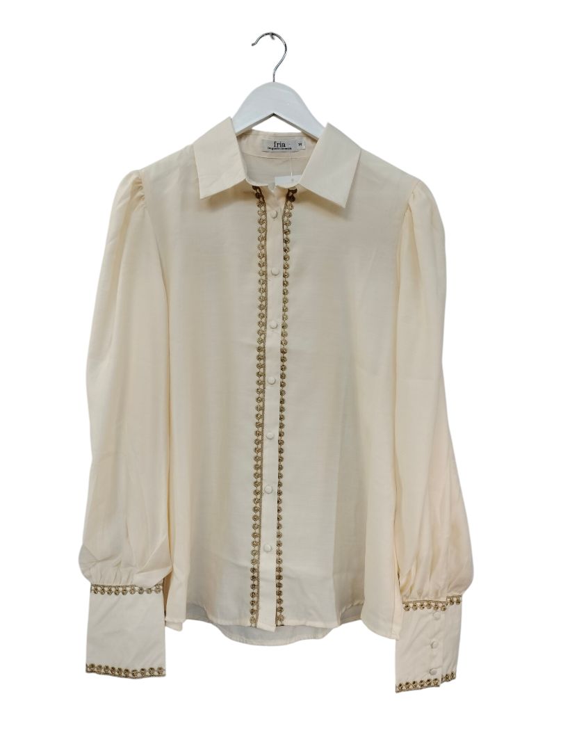 Fria | Cream Top | Size 14