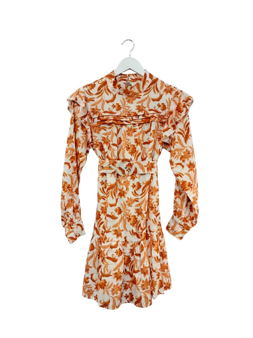 Aere | Orange/White Dress | Size 8