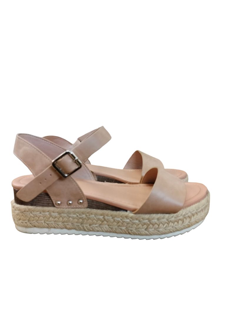 Sloane Wide Fit | Brown Sandals | Size 8
