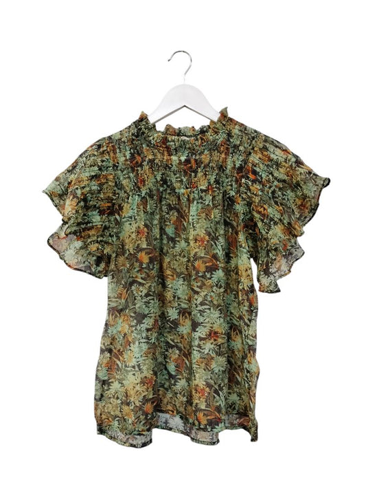 Amaya | Green Print Top | Size 8