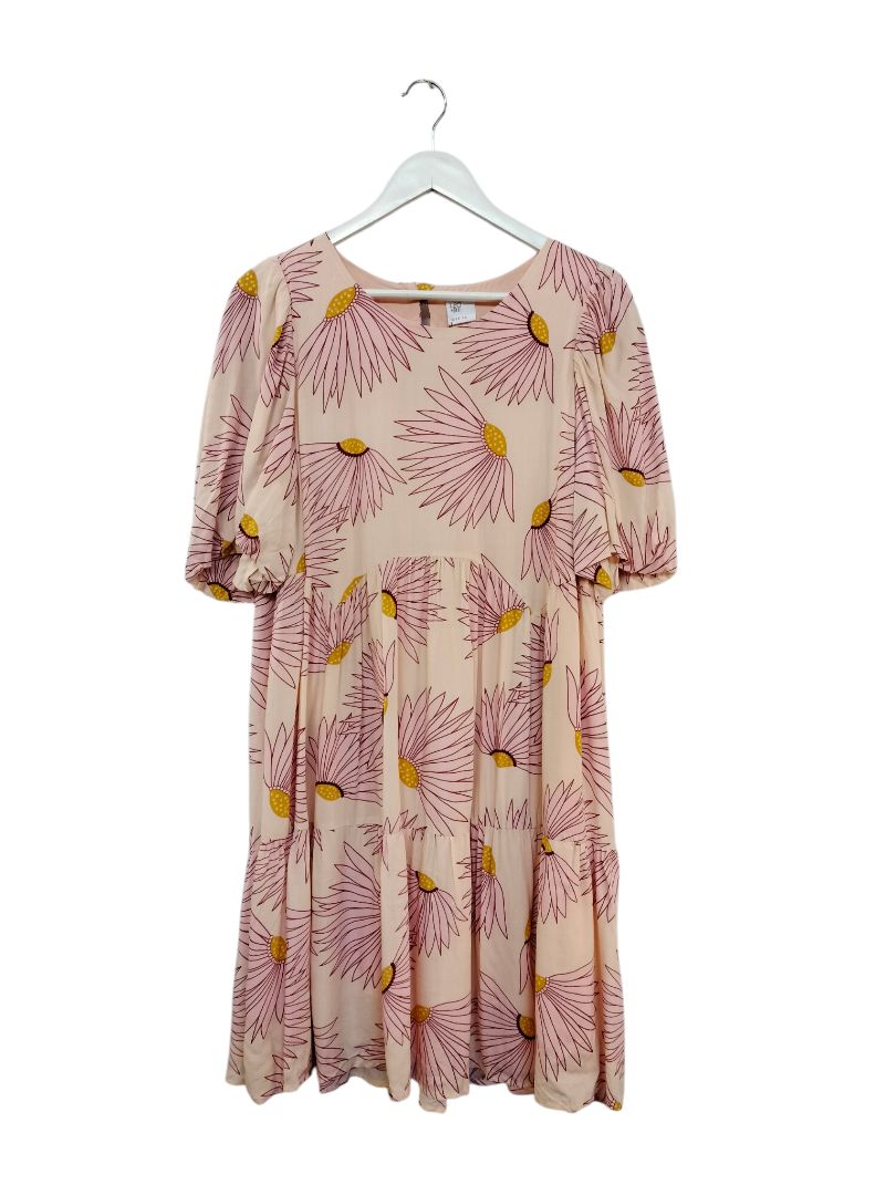 Leo+Be | Pink Floral Dress | Size 14