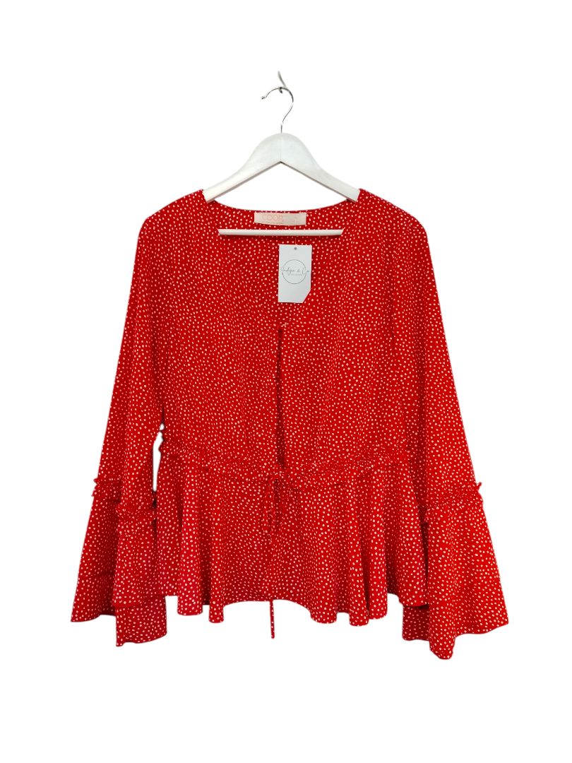 Trelise Cooper | Red/White Top | Size L