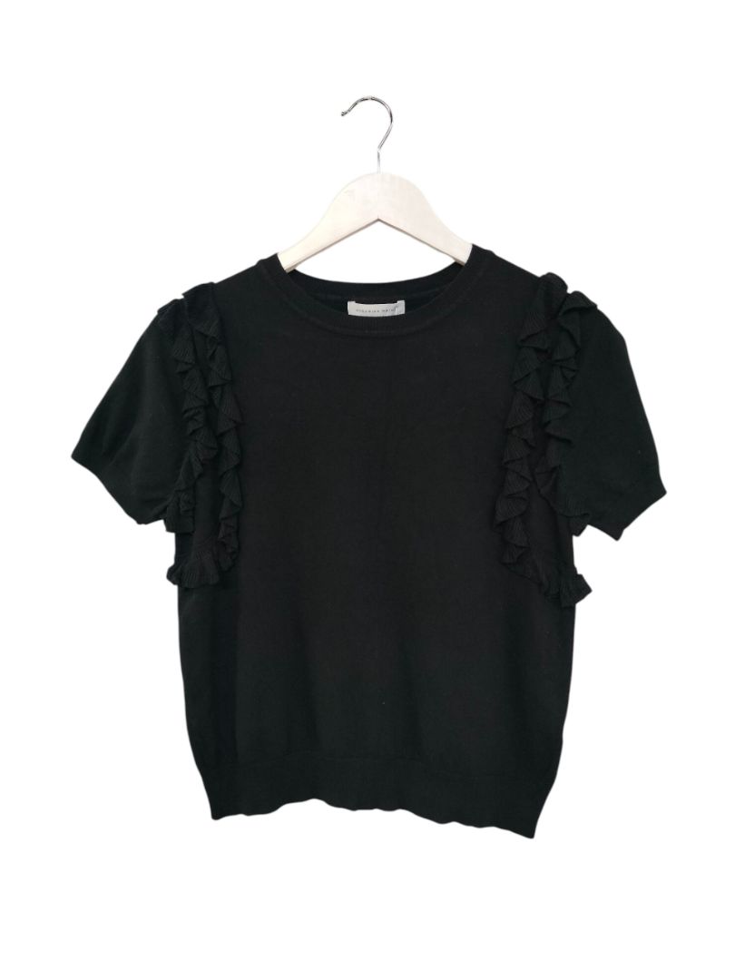 Veronika Maine | Black Top | Size L