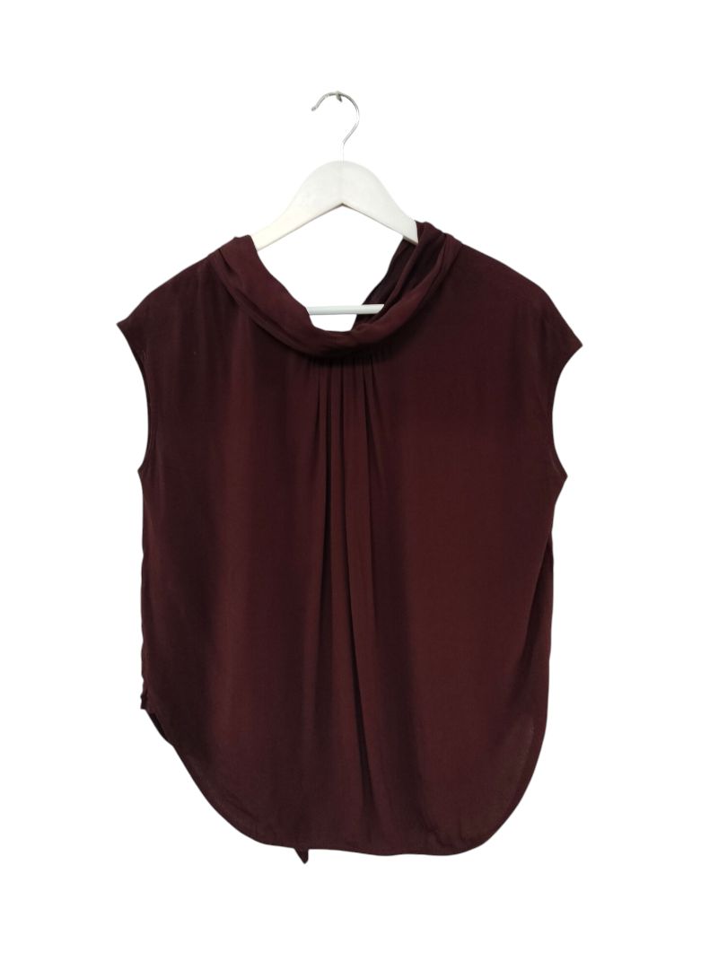 Isaac + Lulu | Burgandy Top | Size 10