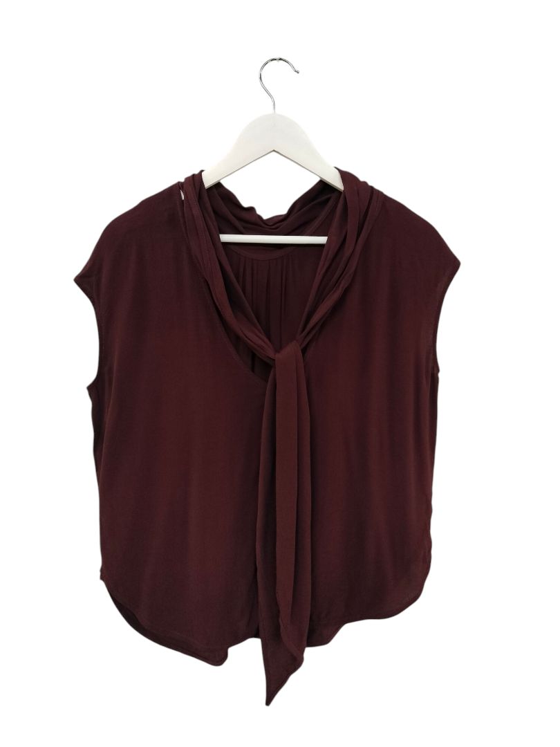 Isaac + Lulu | Burgandy Top | Size 10