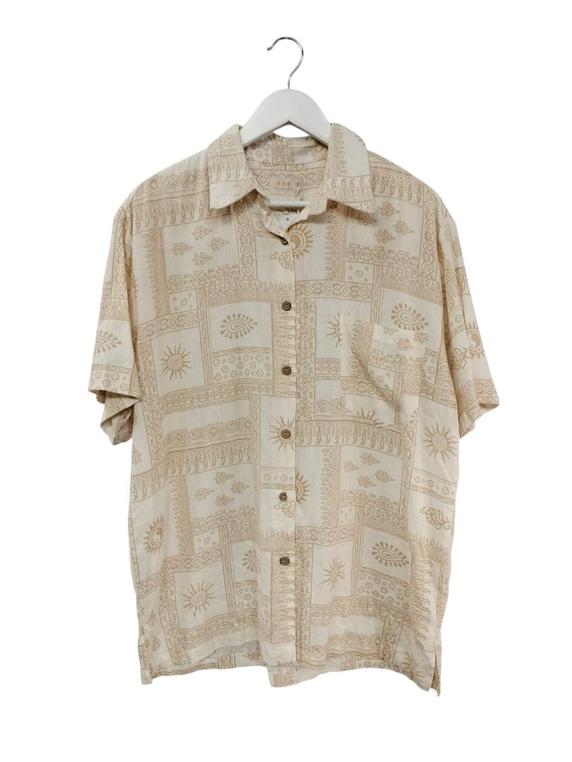 Ghanda | White/Beige Top | Size S