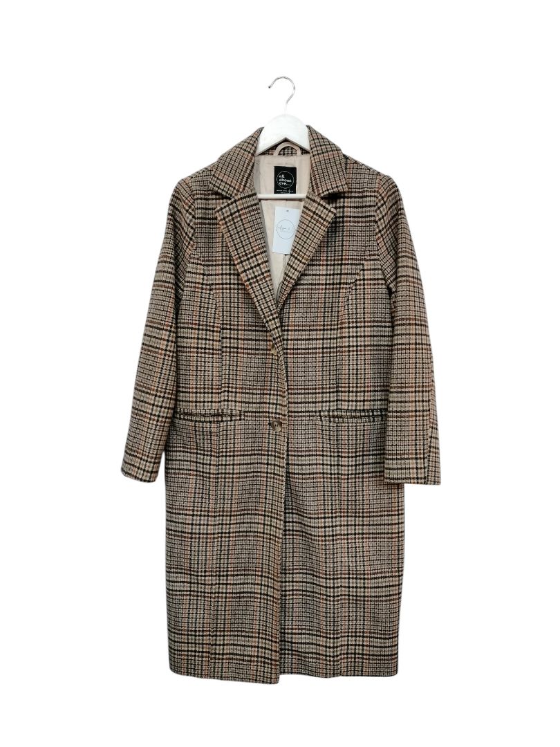 All About Eve | Plaid Coat | Size 8