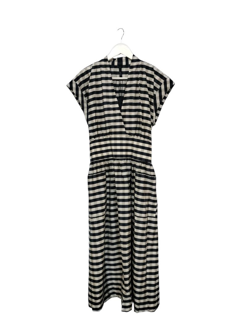 Siren | Navy and Cream Dress | Size 14