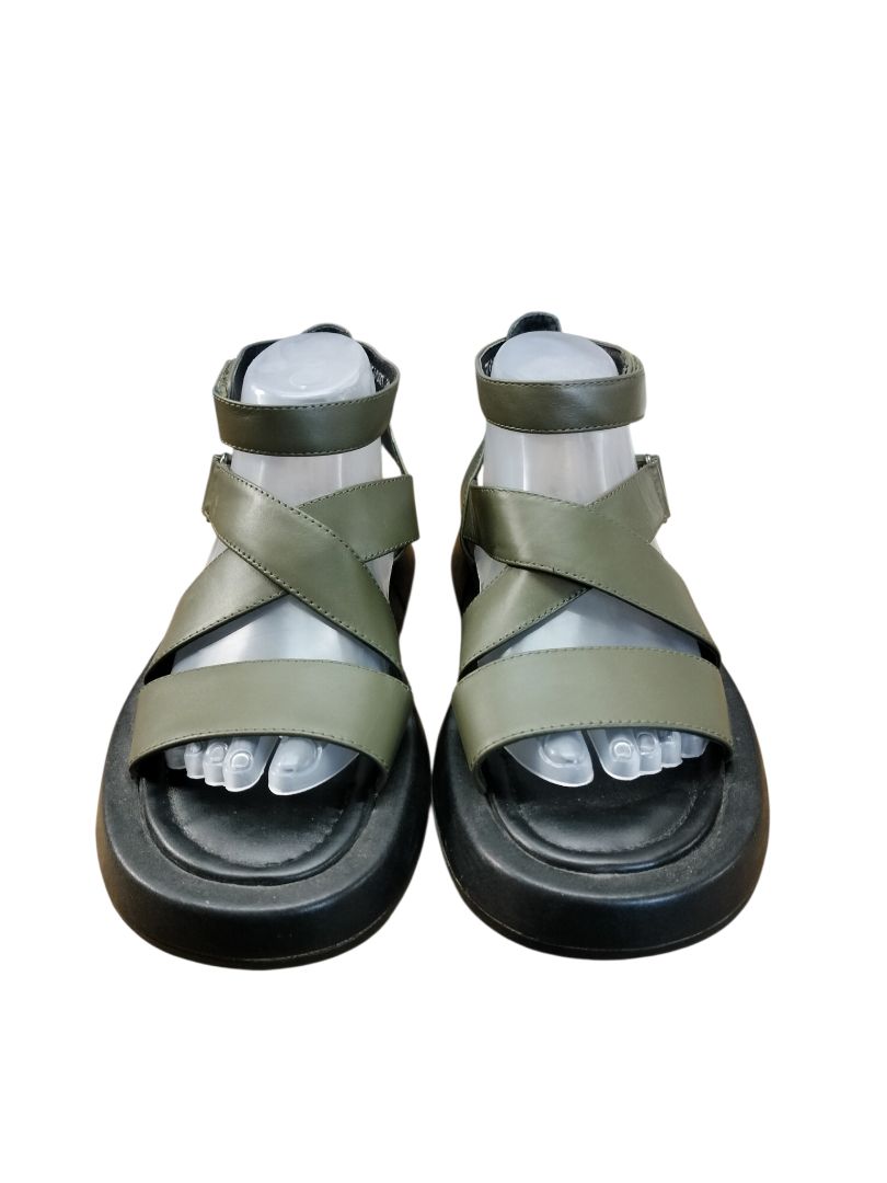 Minx Boutique | Khaki Green Sandals | Size 39