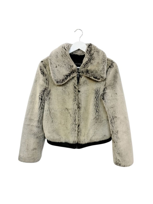 Decjuba | Cream Fur Jacket | Size S