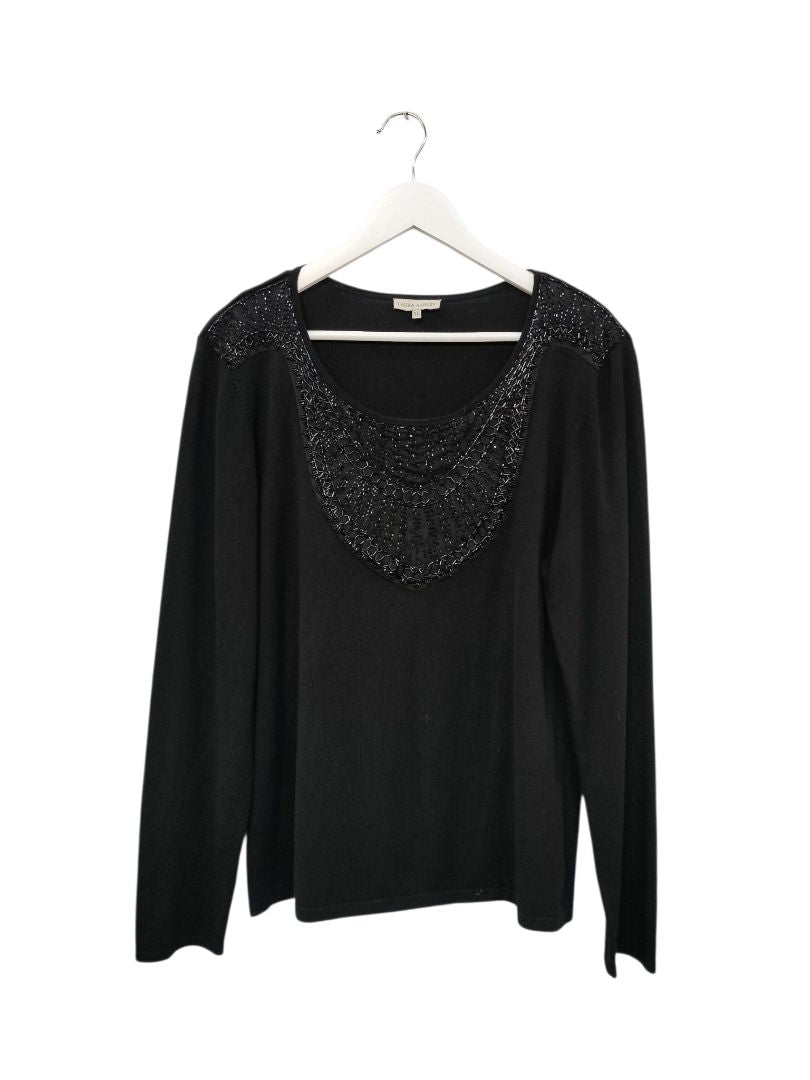 Laura Ashley | Black Jersey | Size XL