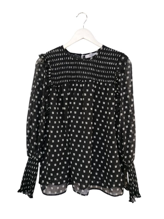 Halo & Hazard | Black and White Top | Size M