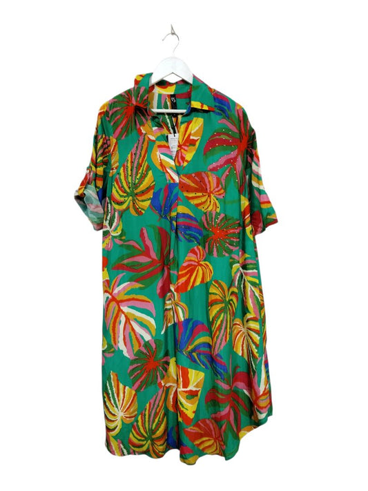 TS | Green Floral Dress | Size 10