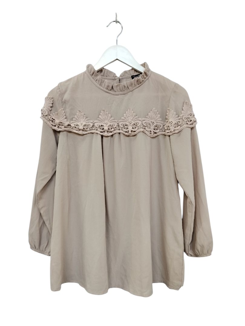 Boohoo | Beige Top | Size 12