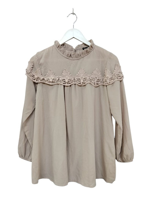 Boohoo | Beige Top | Size 12