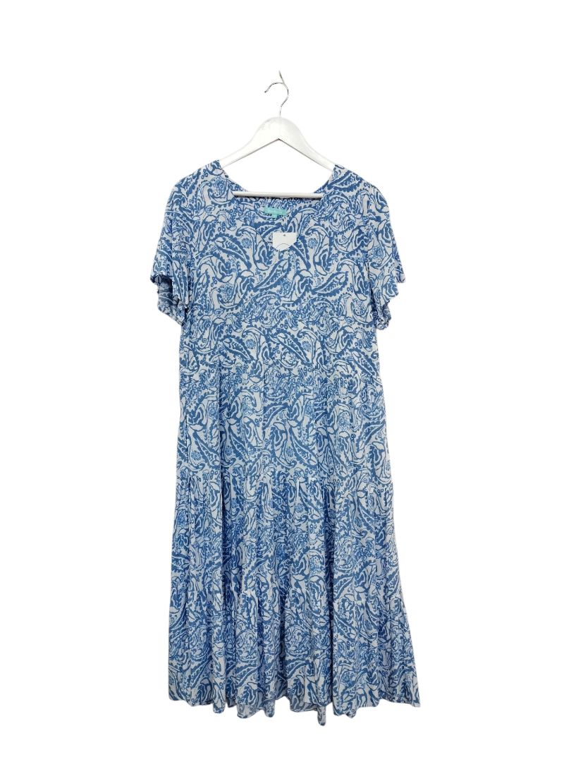 Blue Illusion | Blue/White Dress | Size M
