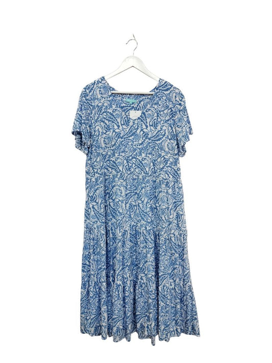 Blue Illusion | Blue/White Dress | Size M