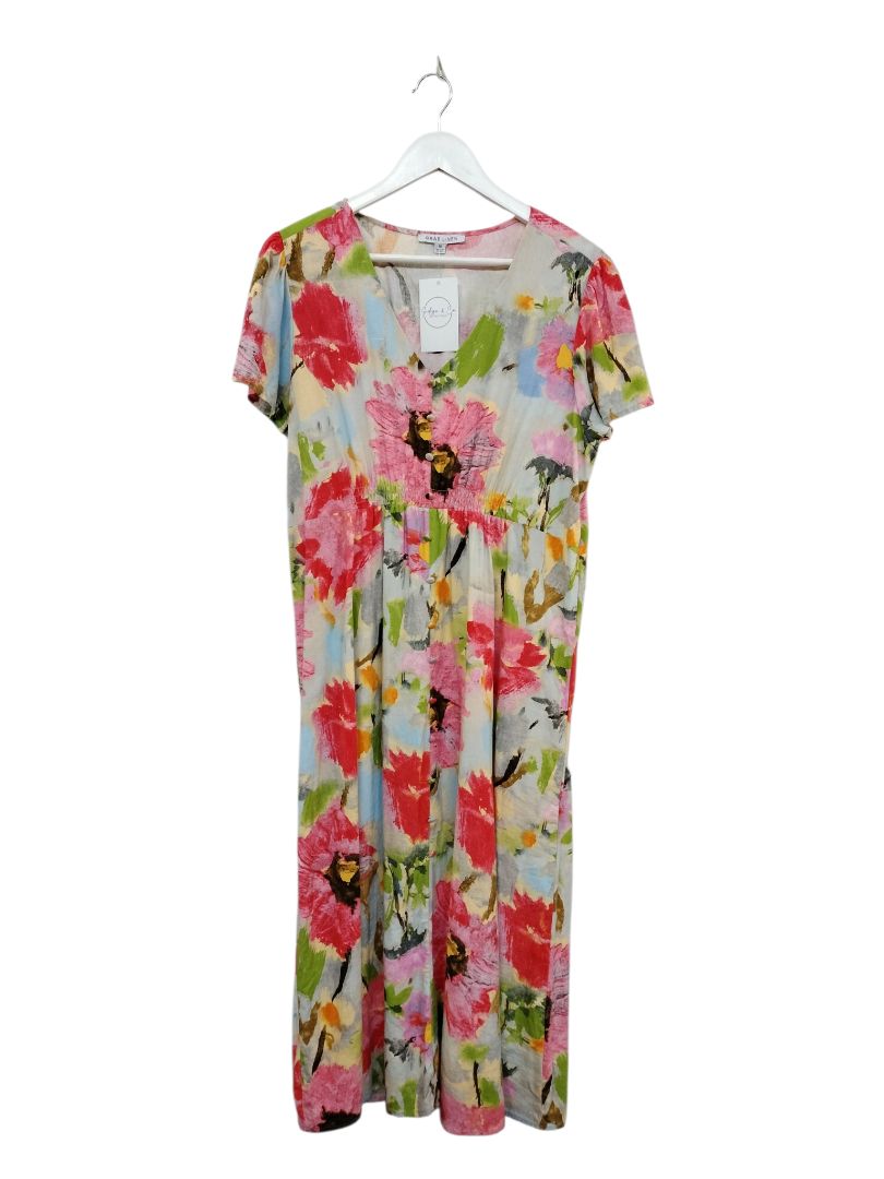 Grae Linen | Multi Dress | Size 12