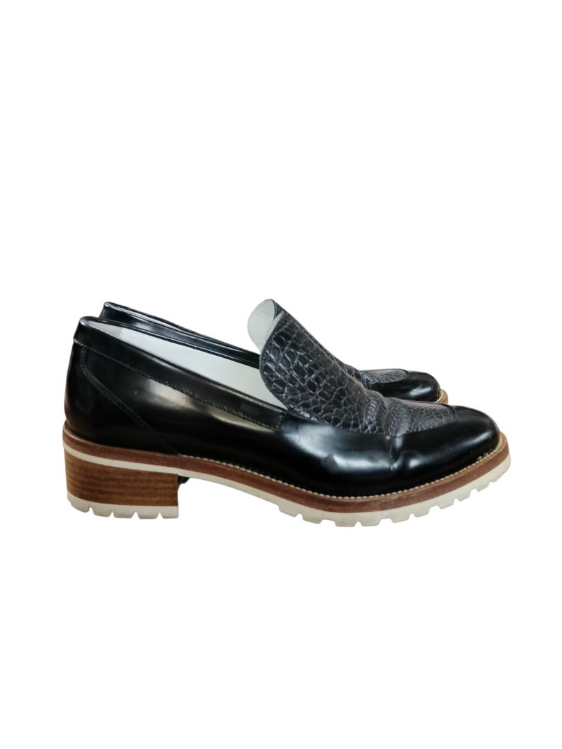 Beau Coops | Black Snake Pattern Shoes | Size 38