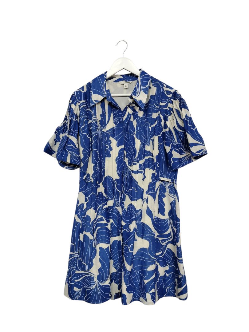 Country Road | Blue Abstract Print Dress | Size 12
