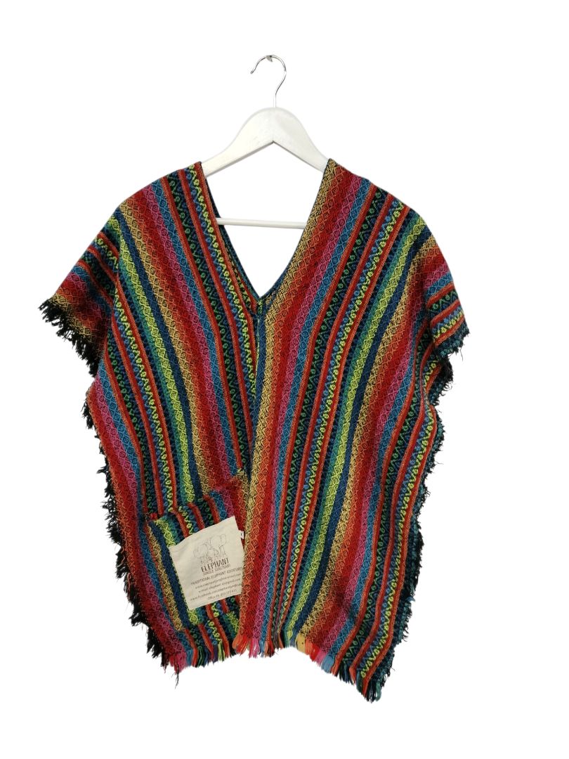 Elephant Jungle Santuary | Multi Poncho | Size O/S