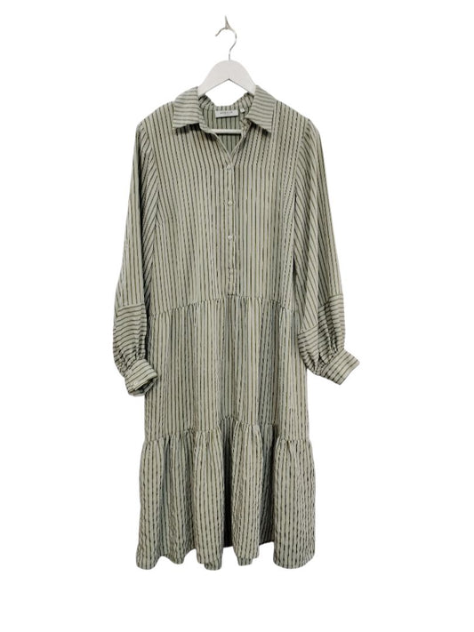 MSCH Copenhagen | Green Stripe Dress | Size S