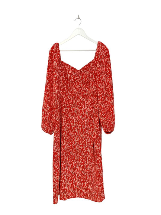 Savel | Red/White Dress | Size 14