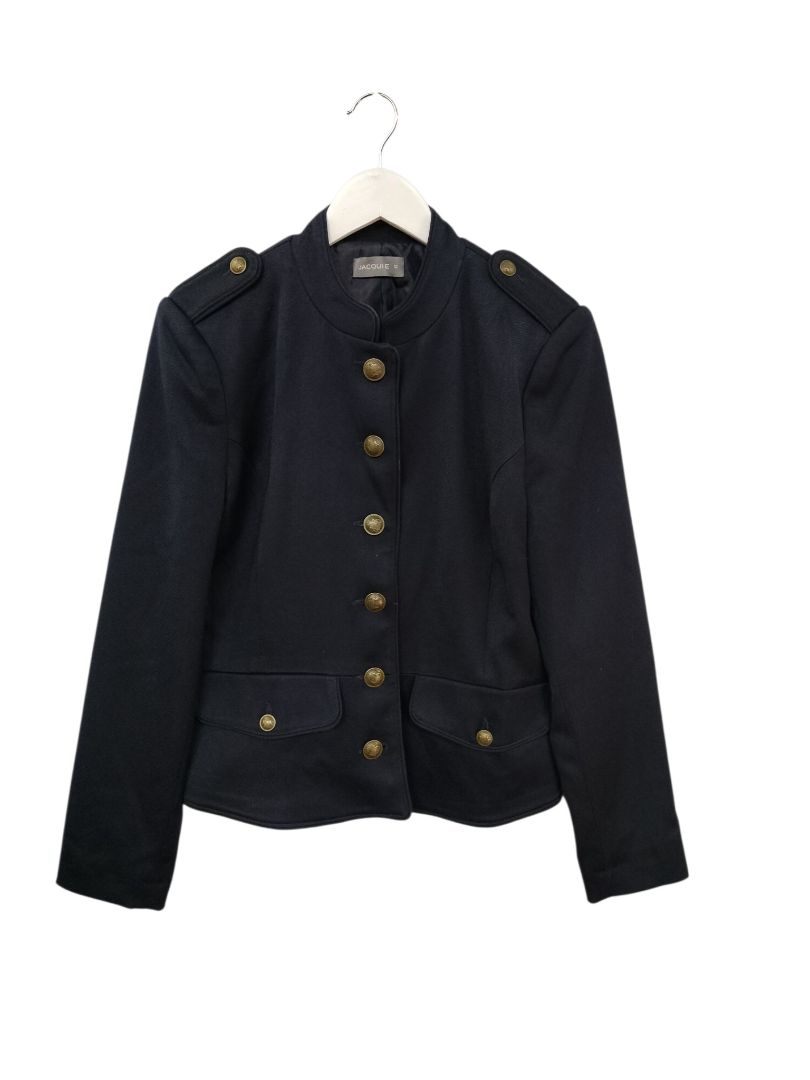 Jacqui-e | Navy Jacket | Size 12