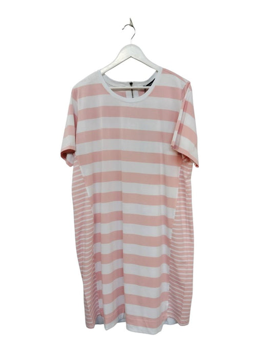 Vassalli | Pink and White Stripe Dress | Size 18