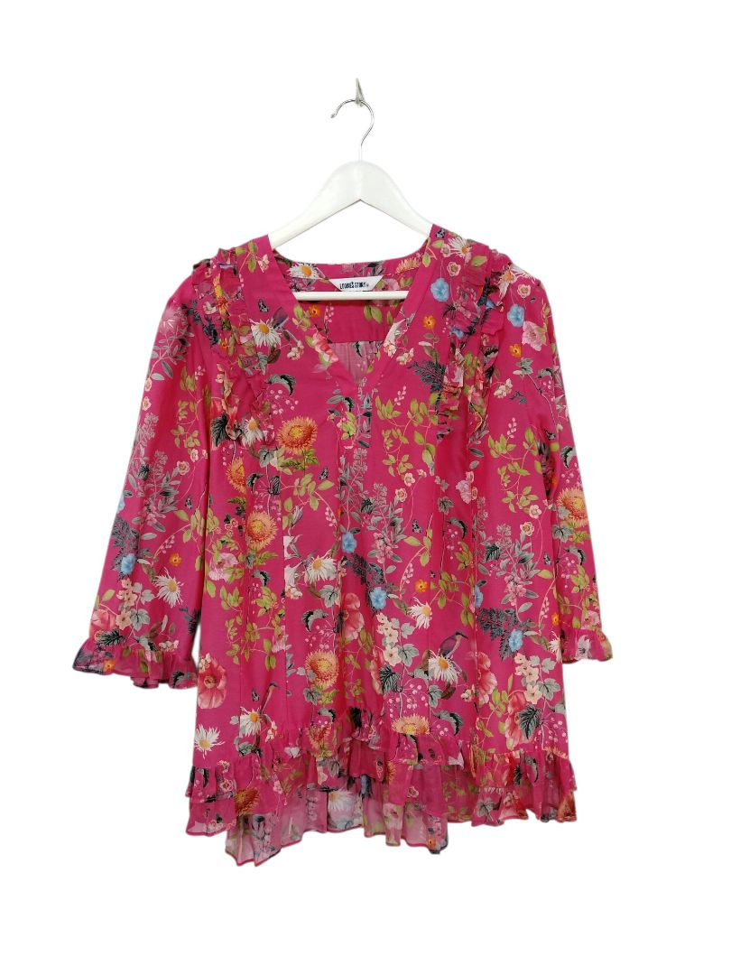 Loobies Story | Pink Floral Top | Size 18