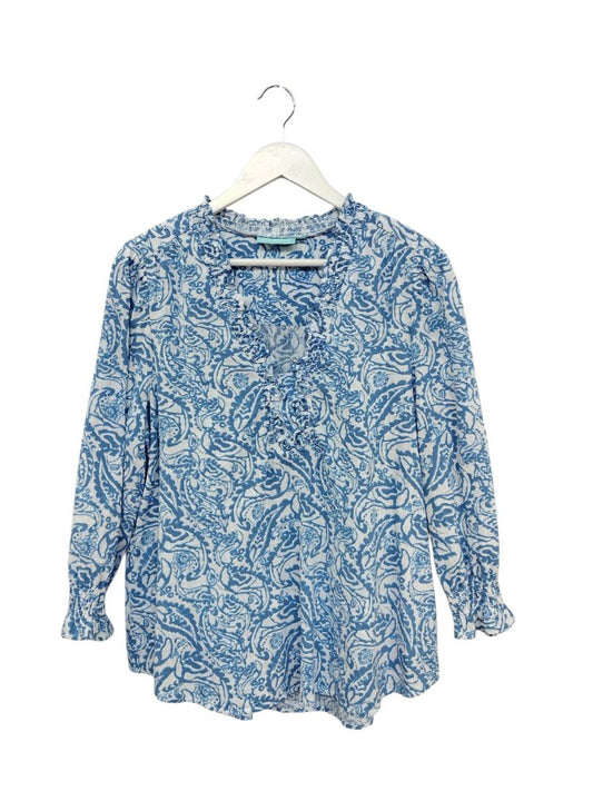 Blue Illusion | Blue/White Top | Size M