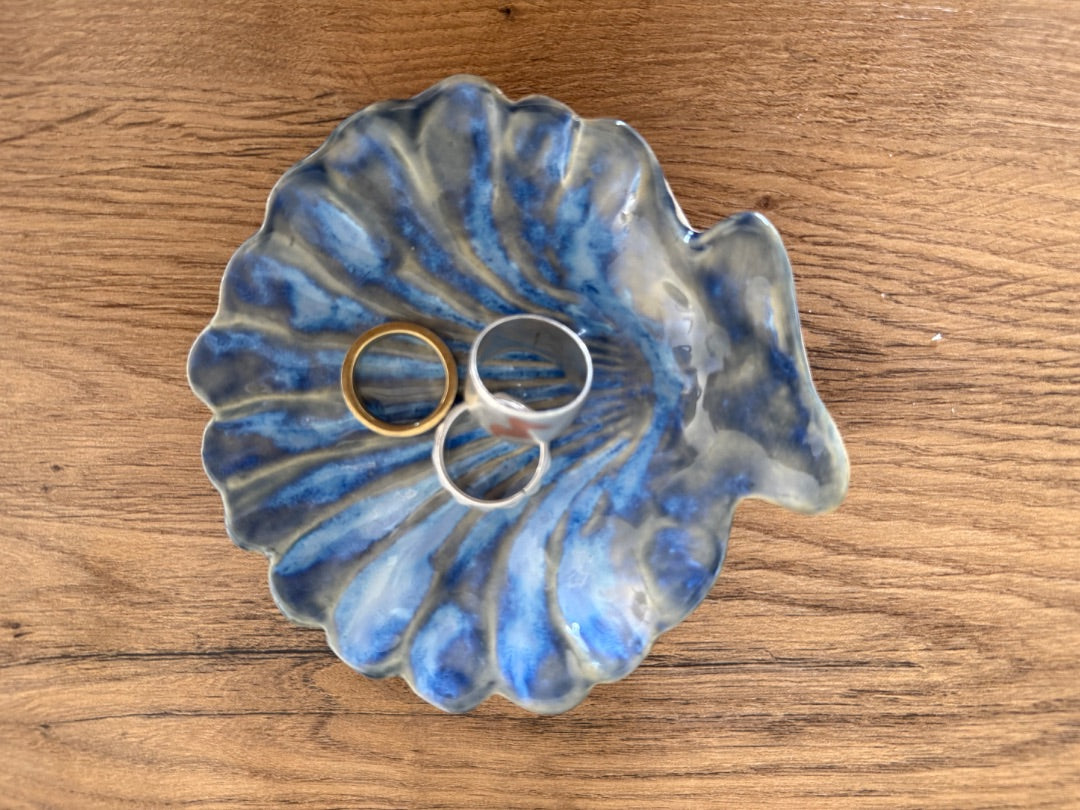 Bliss design Store | Blue Ceramic Ring Dish | Size