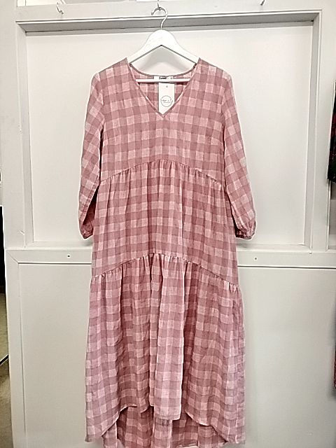 Sass | pink check Dress | Size 12