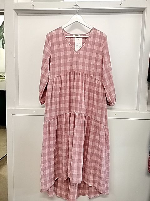 Sass | pink check Dress | Size 12